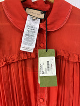 Gucci Orange Silk Organza Dress