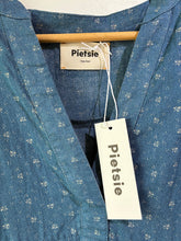 Pietsie Blue Calico Tiered Ruffle Dress