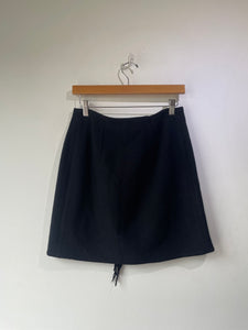 Vintage Ralph Lauren Country Black Blanket Mini Skirt