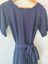 Lisa Marie Fernandez Navy Eyelet Dress