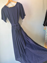 Lisa Marie Fernandez Navy Eyelet Dress