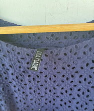 Lisa Marie Fernandez Navy Eyelet Dress