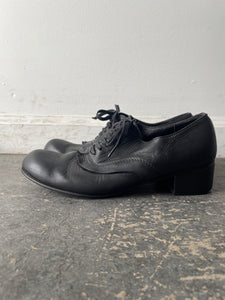 Comme des Garcon Black Leather Clown Shoes