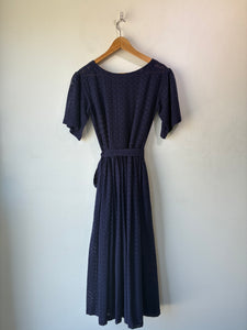 Lisa Marie Fernandez Navy Eyelet Dress