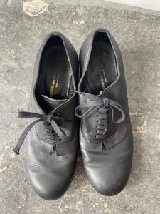 Comme des Garcon Black Leather Clown Shoes