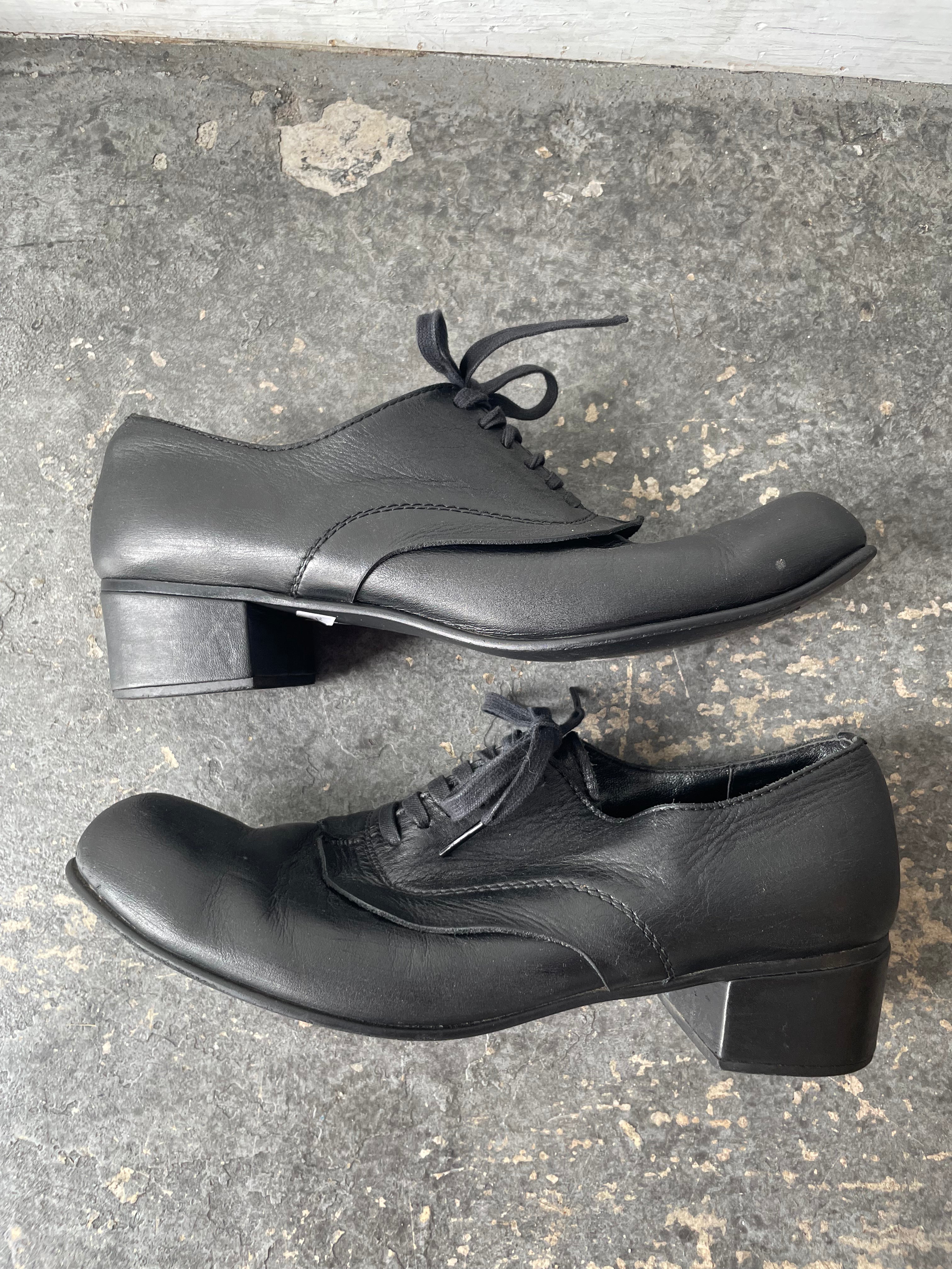 Comme des Garcon Black Leather Clown Shoes – The Curatorial