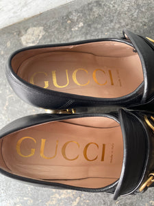 Gucci Black Vegas Platform Loafers