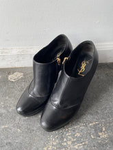 YSL Black Heeled Short Booties