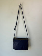 Céline Blue Leather Trio Crossbody Bag