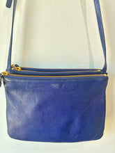 Céline Blue Leather Trio Crossbody Bag