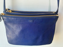 Céline Blue Leather Trio Crossbody Bag