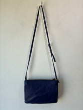 Céline Blue Leather Trio Crossbody Bag