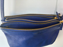 Céline Blue Leather Trio Crossbody Bag