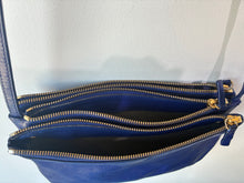 Céline Blue Leather Trio Crossbody Bag
