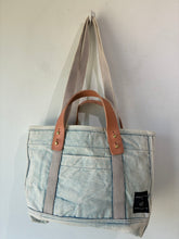 Immodest Light Blue Cotton Acid Wash Tote