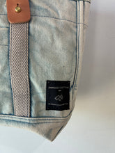 Immodest Light Blue Cotton Acid Wash Tote