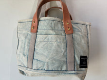 Immodest Light Blue Cotton Acid Wash Tote