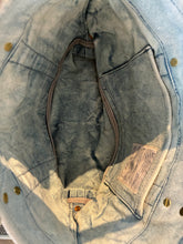 Immodest Light Blue Cotton Acid Wash Tote