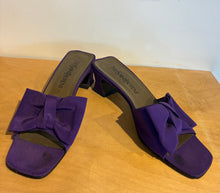 Yves Saint Laurent Purple Bow Mules