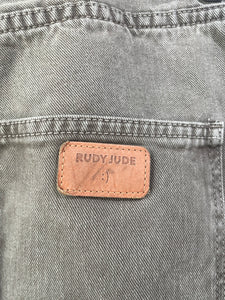 Rudy Jude Gray Utility Denim Double-Knee Jeans