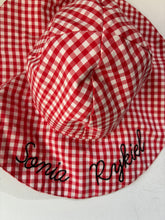 Sonia Rykiel Red and White Gingham Hat