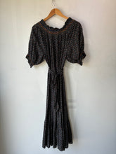 Doen Black Calico Floral Isadore Dress