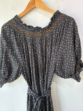 Doen Black Calico Floral Isadore Dress