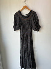 Doen Black Calico Floral Isadore Dress