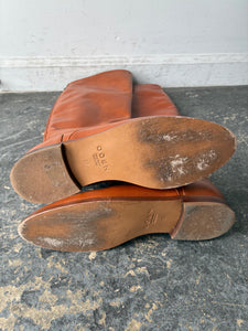 Doen Brown Leather Riding Boots