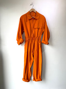 Vintage Workwear Orange Flightsuit Coveralls