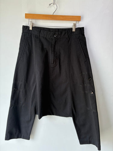 Commes des Garcons Black Drop Crotch Pants