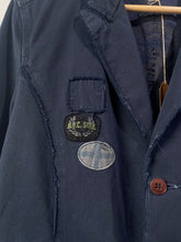 Vintage Navy Jacket with Army Patches