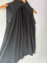 Plein Sud Black Silk Sleeveless Top