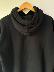 Áwet Black Cotton Hoodie Sweatshirt
