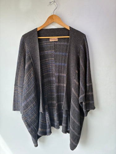 Issey Miyake by All Style Co. Grey Striped Cardigan