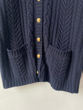 Vintage Navy Ralph Lauren Cable Knit Cardigan