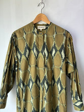 V.DE. Vinster Green Snake Print Shirt Dress