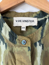 V.DE. Vinster Green Snake Print Shirt Dress
