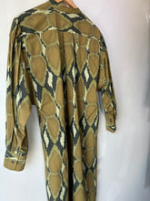 V.DE. Vinster Green Snake Print Shirt Dress