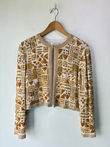 Niteline by Della Roufogali Gold Beaded Jacket