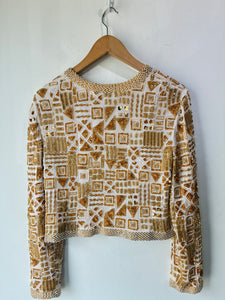 Niteline by Della Roufogali Gold Beaded Jacket
