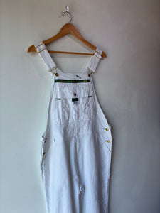 Liberty White Cotton Overalls