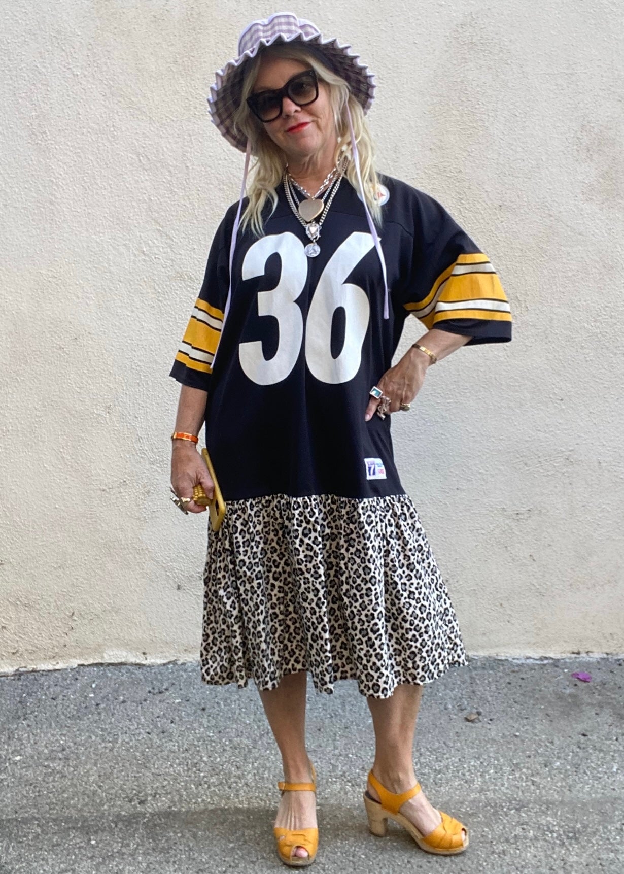 Batsheva Pittsburgh Steelers Bettis Jersey Dress