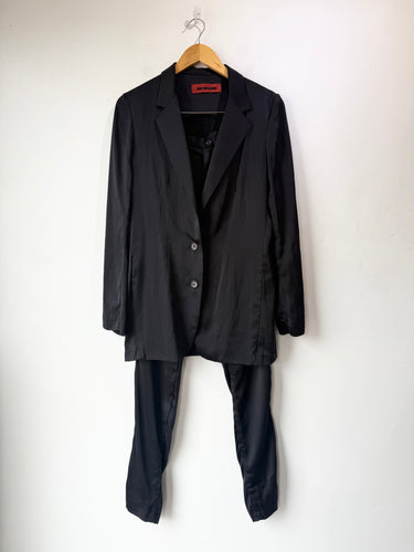 Jeri Malone Black Silk Suit