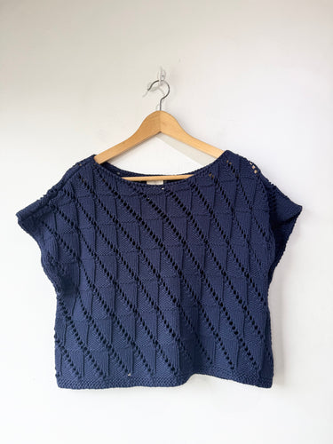 Babaa Knit Navy Sweater