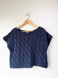 Babaa Knit Navy Sweater