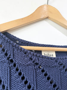 Babaa Knit Navy Sweater