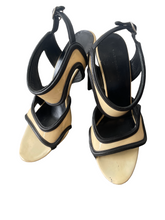 Balenciaga Black and Tan Heels 40