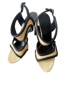 Balenciaga Black and Tan Heels 40