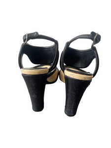 Balenciaga Black and Tan Heels 40